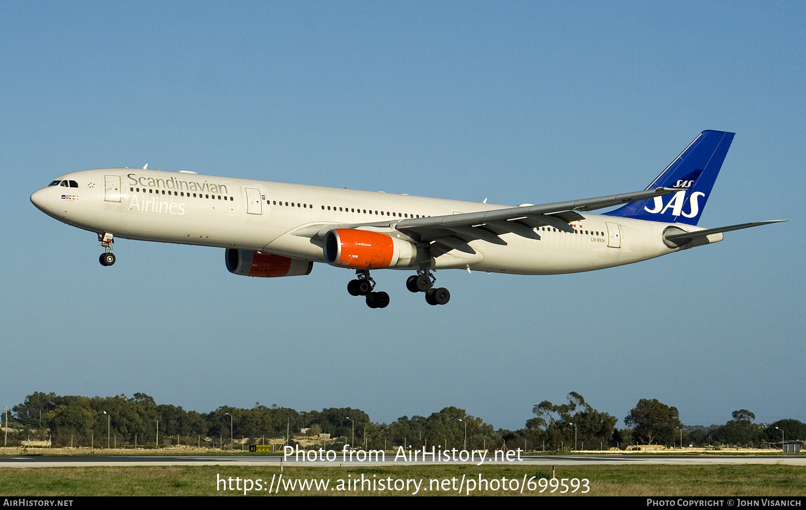 Aircraft Photo of LN-RKH | Airbus A330-343E | Scandinavian Airlines - SAS | AirHistory.net #699593