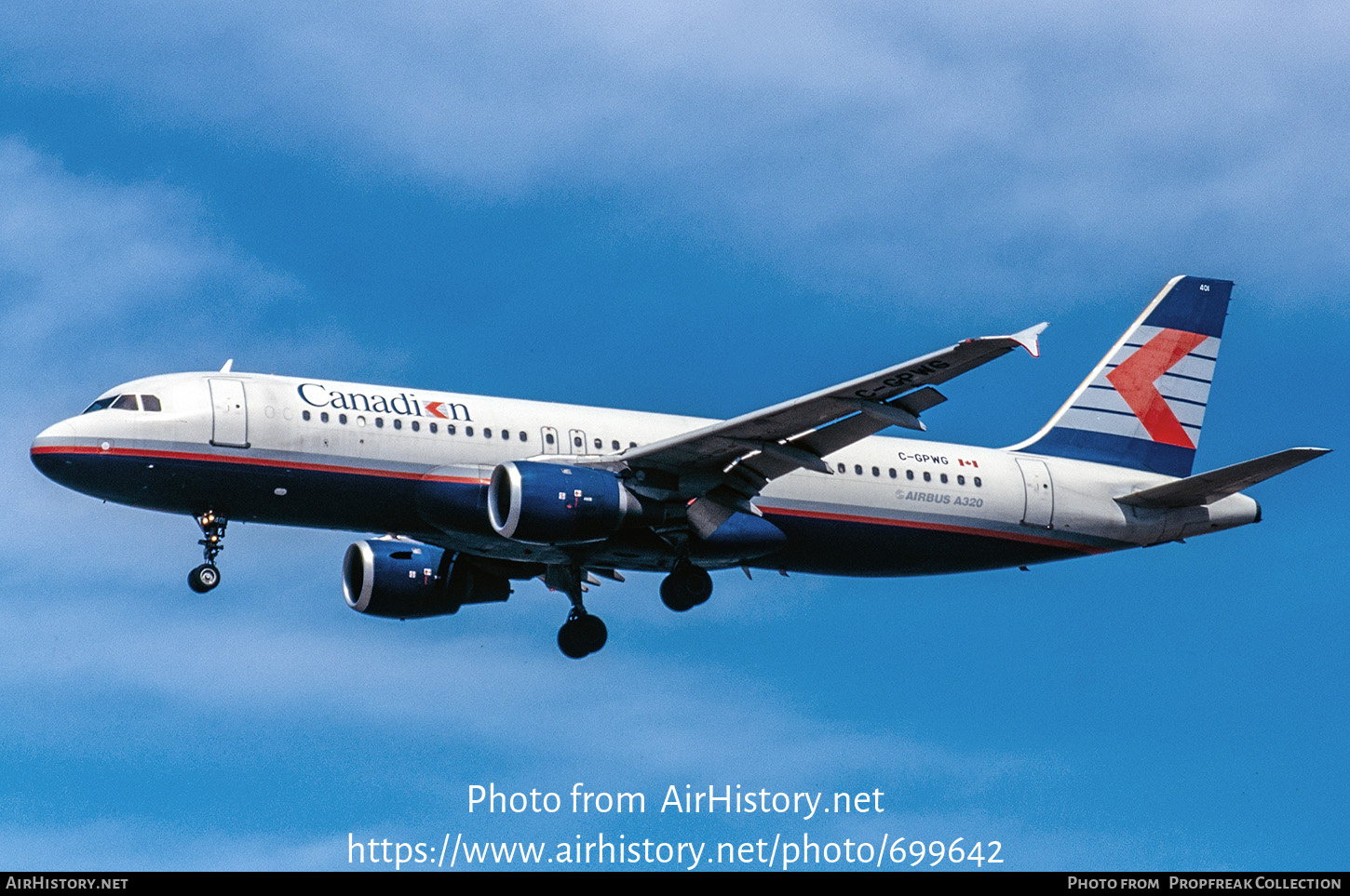 Aircraft Photo of C-GPWG | Airbus A320-211 | Canadian Airlines | AirHistory.net #699642