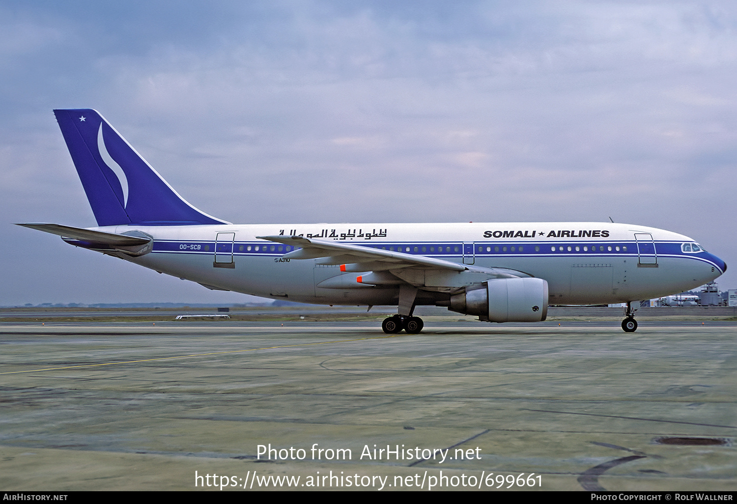 Aircraft Photo of OO-SCB | Airbus A310-222 | Somali Airlines | AirHistory.net #699661