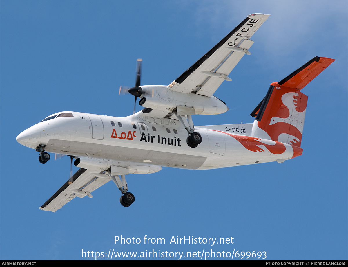 Aircraft Photo of C-FCJE | De Havilland Canada DHC-8-102 Dash 8 | Air Inuit | AirHistory.net #699693