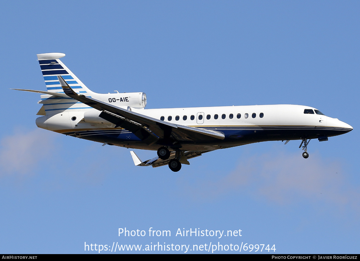 Aircraft Photo of OO-AIE | Dassault Falcon 7X | AirHistory.net #699744