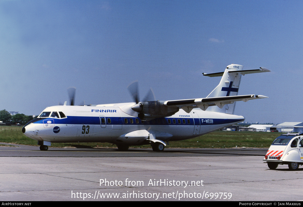 Aircraft Photo of F-WEGB | ATR ATR-42-200 | Finnair | AirHistory.net #699759