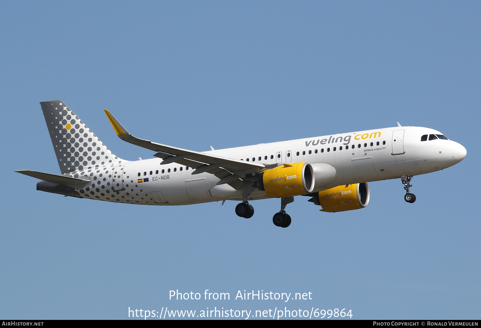 Aircraft Photo of EC-NDB | Airbus A320-271N | Vueling Airlines | AirHistory.net #699864