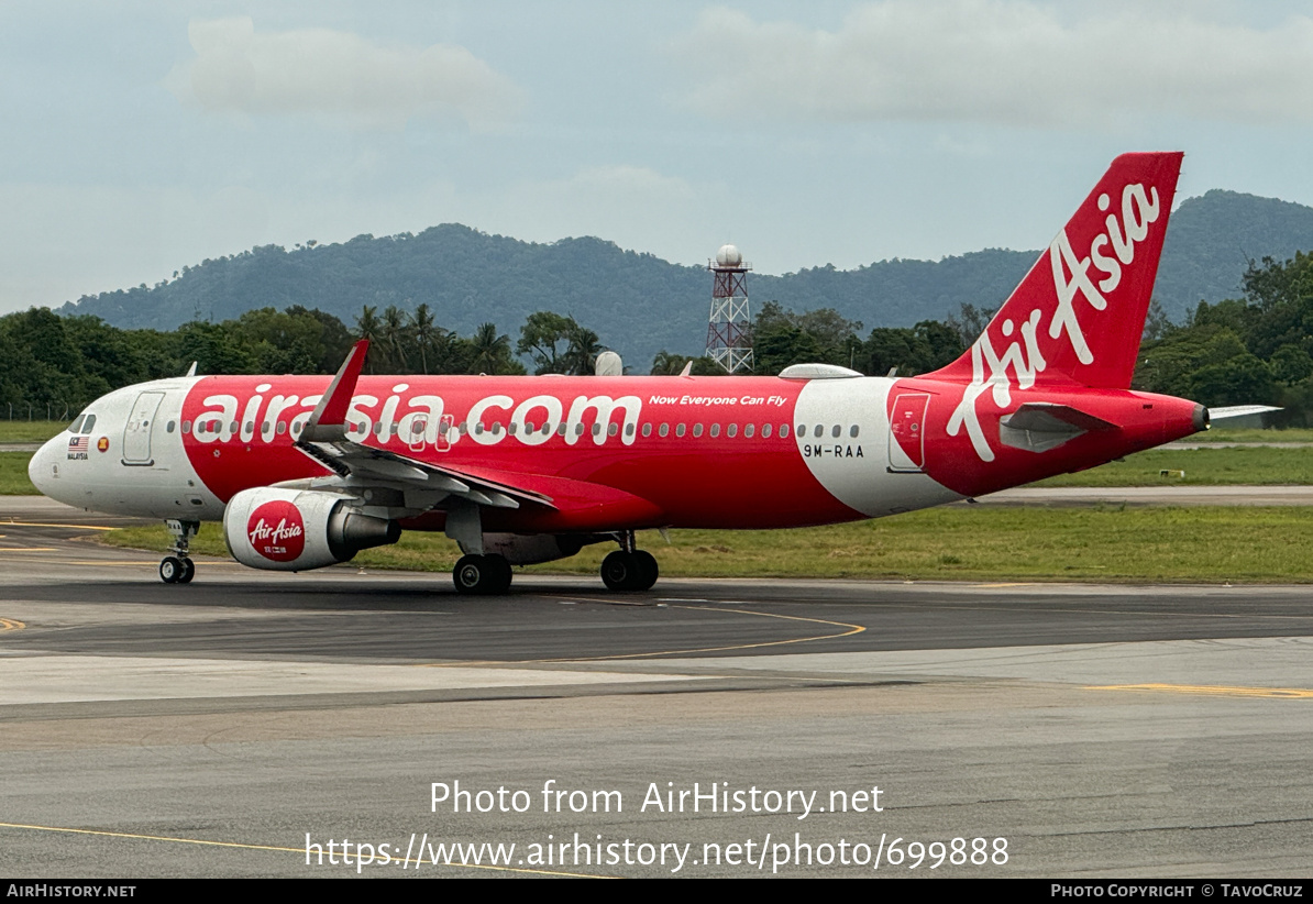 Aircraft Photo of 9M-RAA | Airbus A320-216 | AirAsia | AirHistory.net #699888