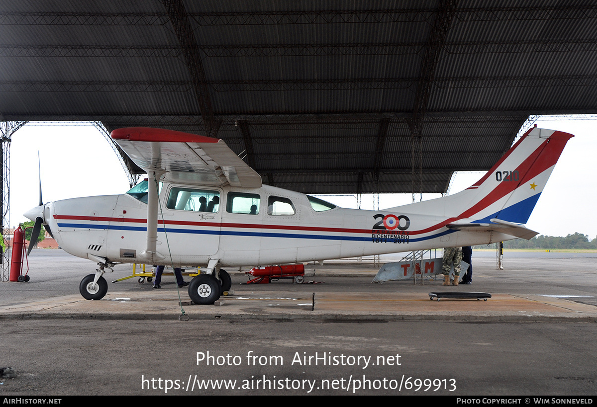 Aircraft Photo of 0210 | Cessna TU206G Turbo Stationair 6 | Paraguay - Air Force | AirHistory.net #699913