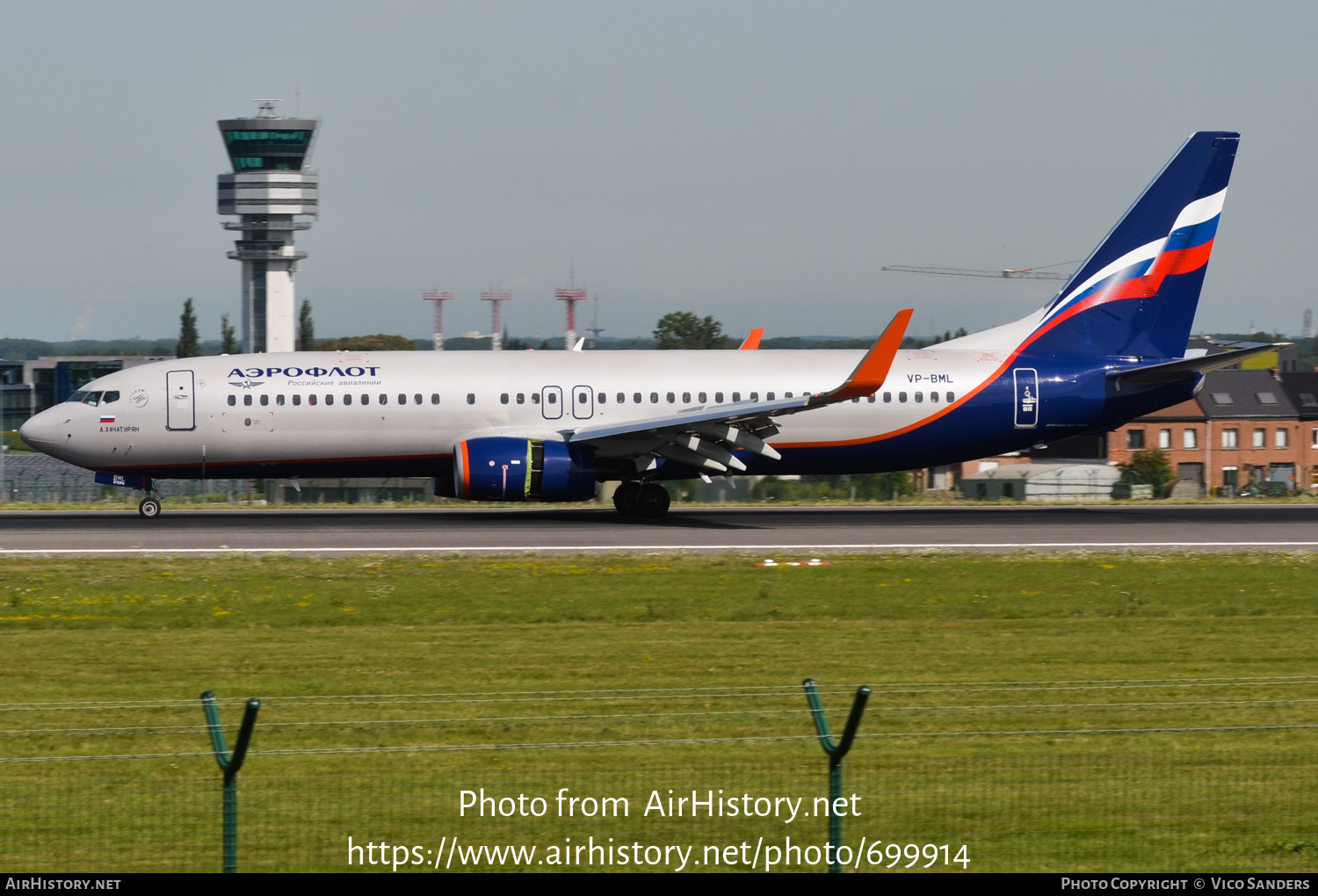 Aircraft Photo of VP-BML | Boeing 737-800 | Aeroflot - Russian Airlines | AirHistory.net #699914