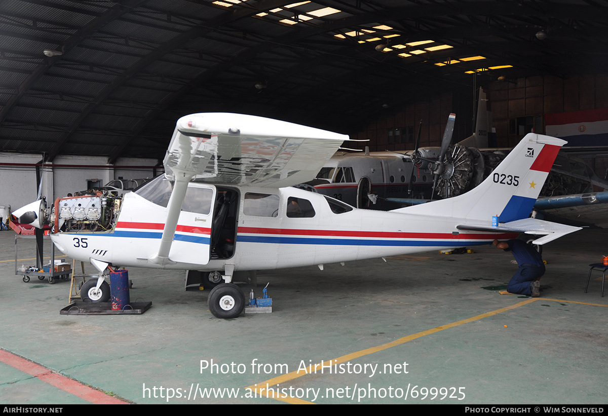 Aircraft Photo of 0235 | Cessna T206H Stationair | Paraguay - Air Force | AirHistory.net #699925