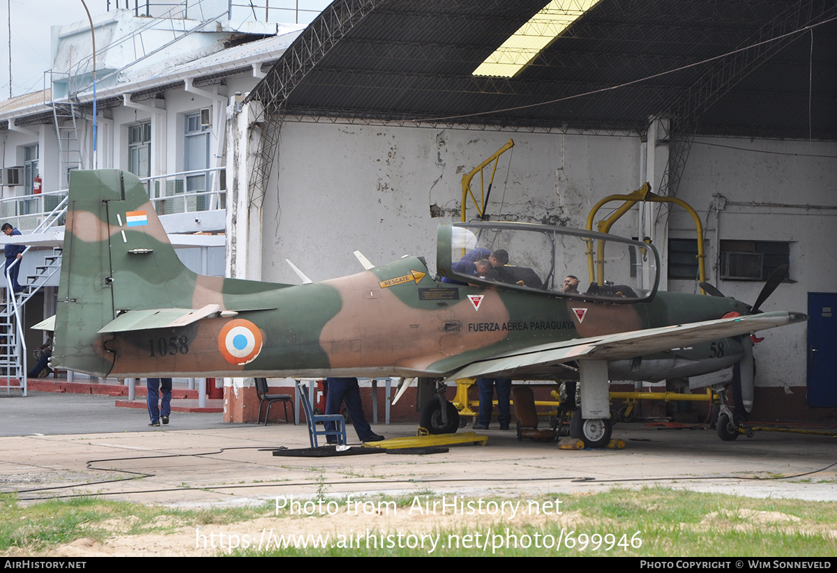 Aircraft Photo of 1058 | Embraer AT-27 Tucano | Paraguay - Air Force | AirHistory.net #699946