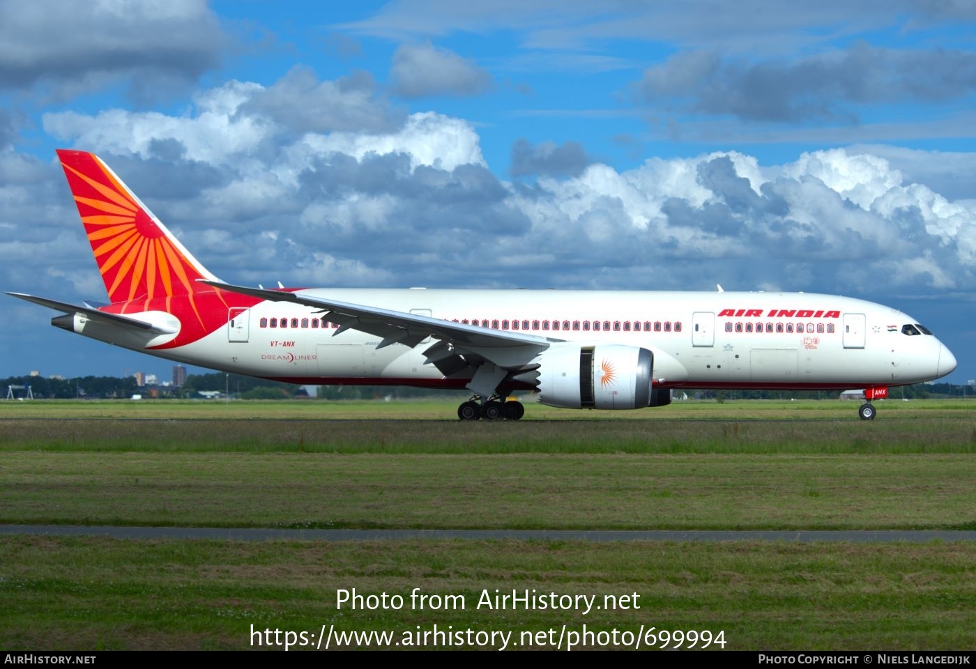 Aircraft Photo of VT-ANX | Boeing 787-8 Dreamliner | Air India | AirHistory.net #699994