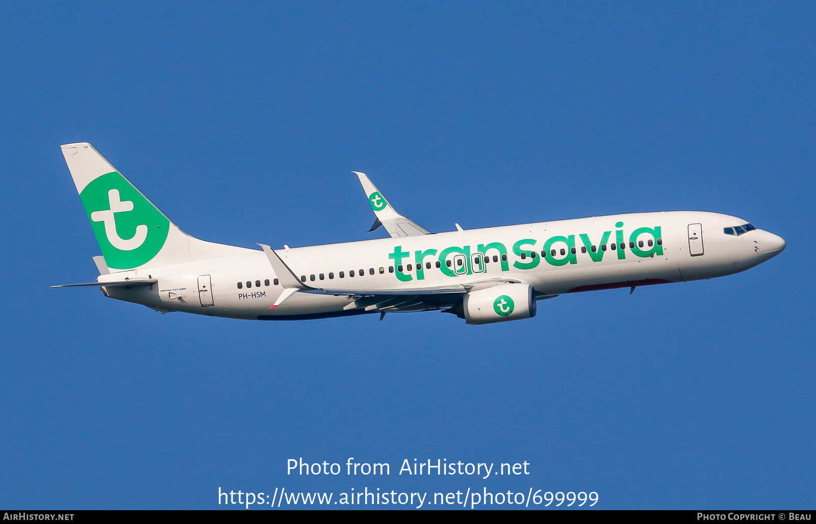 Aircraft Photo of PH-HSM | Boeing 737-8K2 | Transavia | AirHistory.net #699999