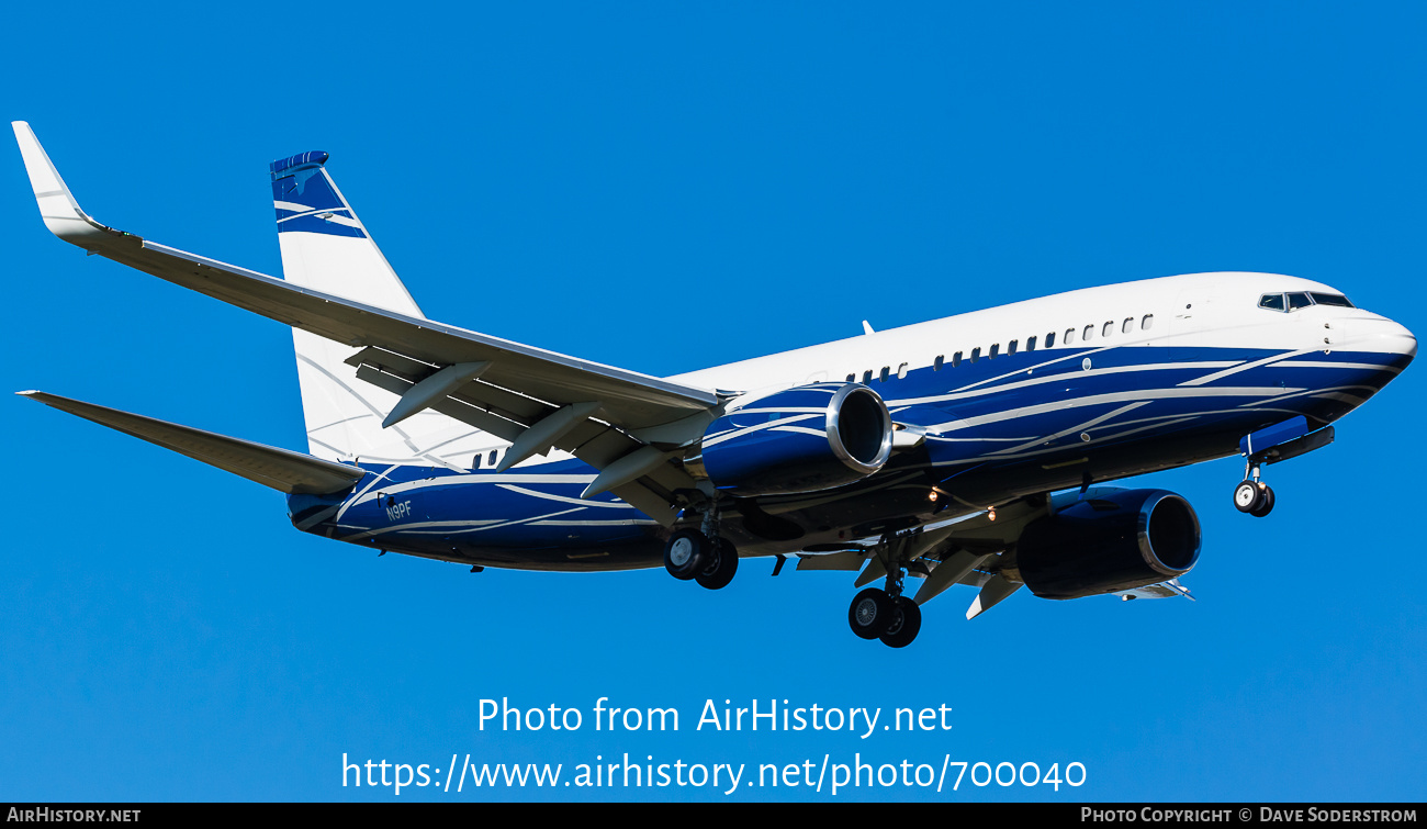 Aircraft Photo of N9PF | Boeing 737-7HZ BBJ | AirHistory.net #700040