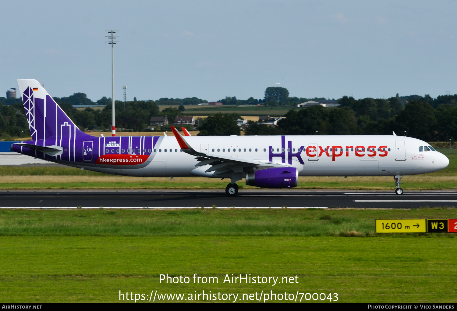 Aircraft Photo of D-AVXD | Airbus A321-231 | HK Express - Hong Kong Express | AirHistory.net #700043