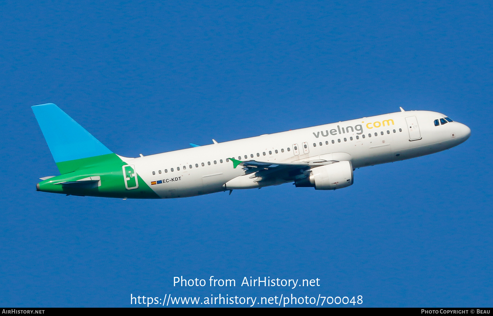 Aircraft Photo of EC-KDT | Airbus A320-216 | Vueling Airlines | AirHistory.net #700048