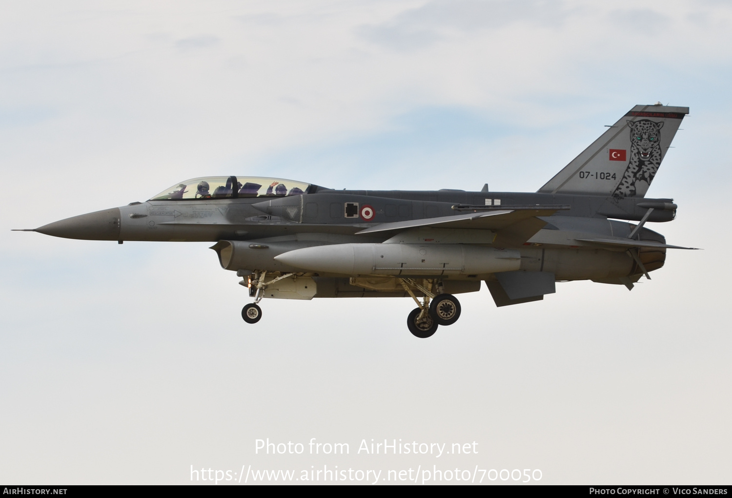 Aircraft Photo of 07-1024 | General Dynamics F-16D Fighting Falcon | Turkey - Air Force | AirHistory.net #700050