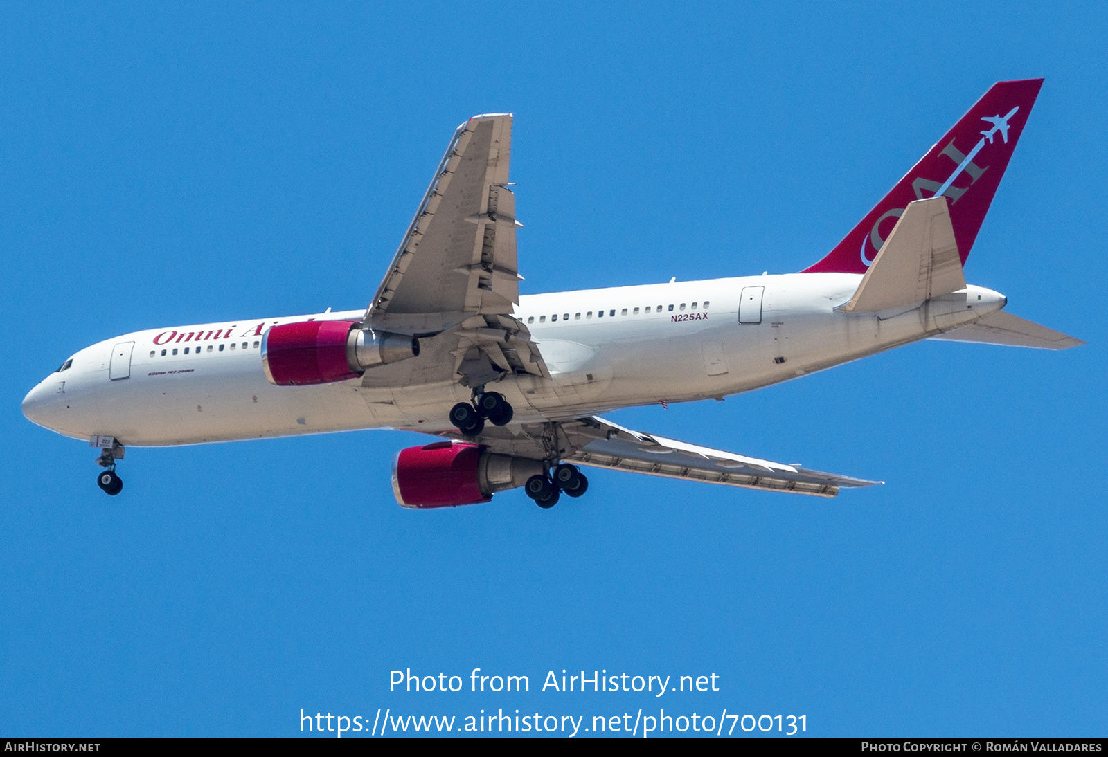 Aircraft Photo of N225AX | Boeing 767-224/ER | Omni Air International - OAI | AirHistory.net #700131