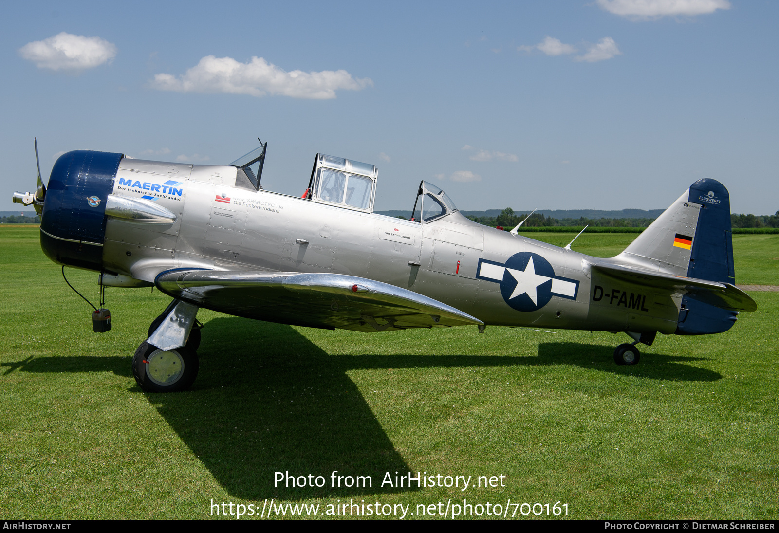 Aircraft Photo of D-FAML | North American AT-6D Harvard III | USA - Air Force | AirHistory.net #700161