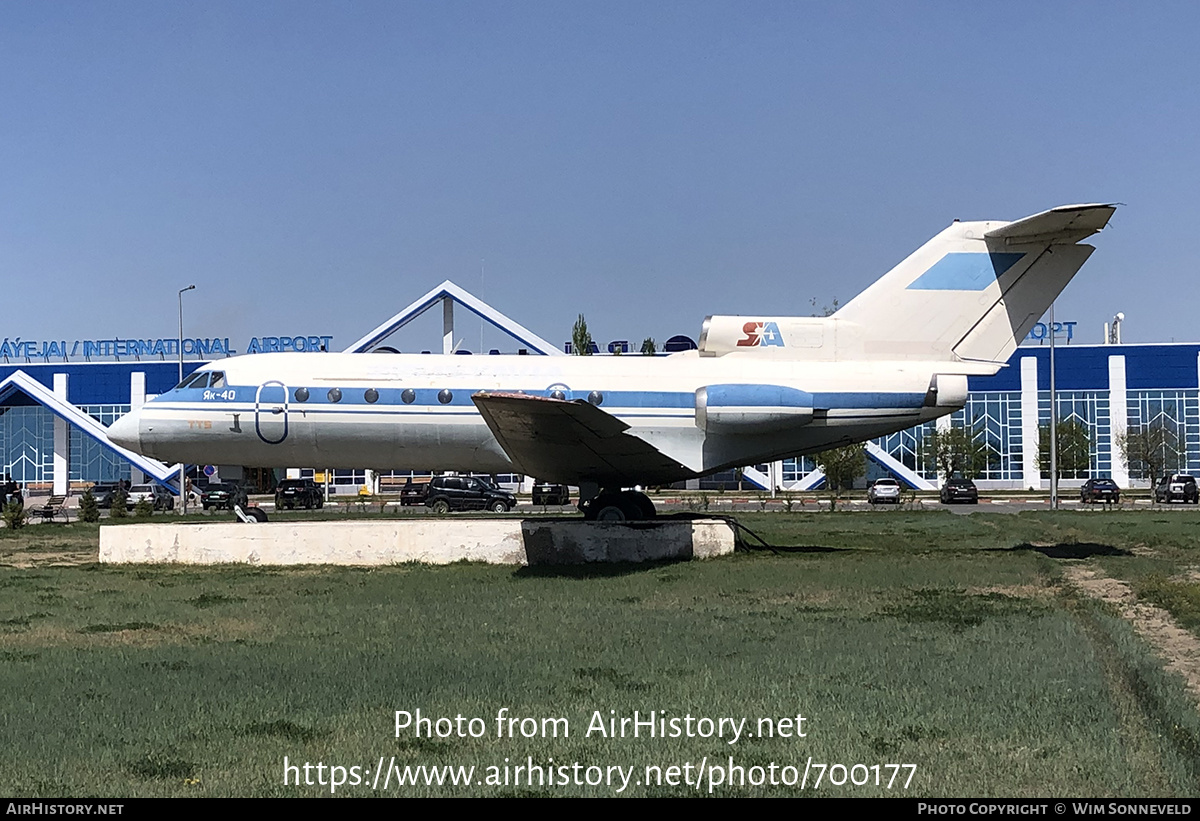 Aircraft Photo of UN-88259 | Yakovlev Yak-40 | Semeyavia | AirHistory.net #700177