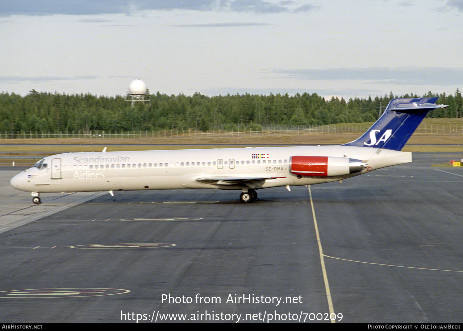 Aircraft Photo of SE-DMA | McDonnell Douglas MD-87 (DC-9-87) | Scandinavian Airlines - SAS | AirHistory.net #700209
