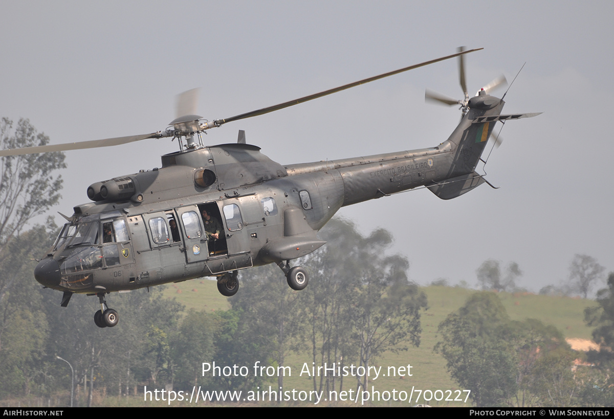 Aircraft Photo of EB-4006 | Aerospatiale HM-3 Cougar (AS-532UE) | Brazil - Army | AirHistory.net #700227