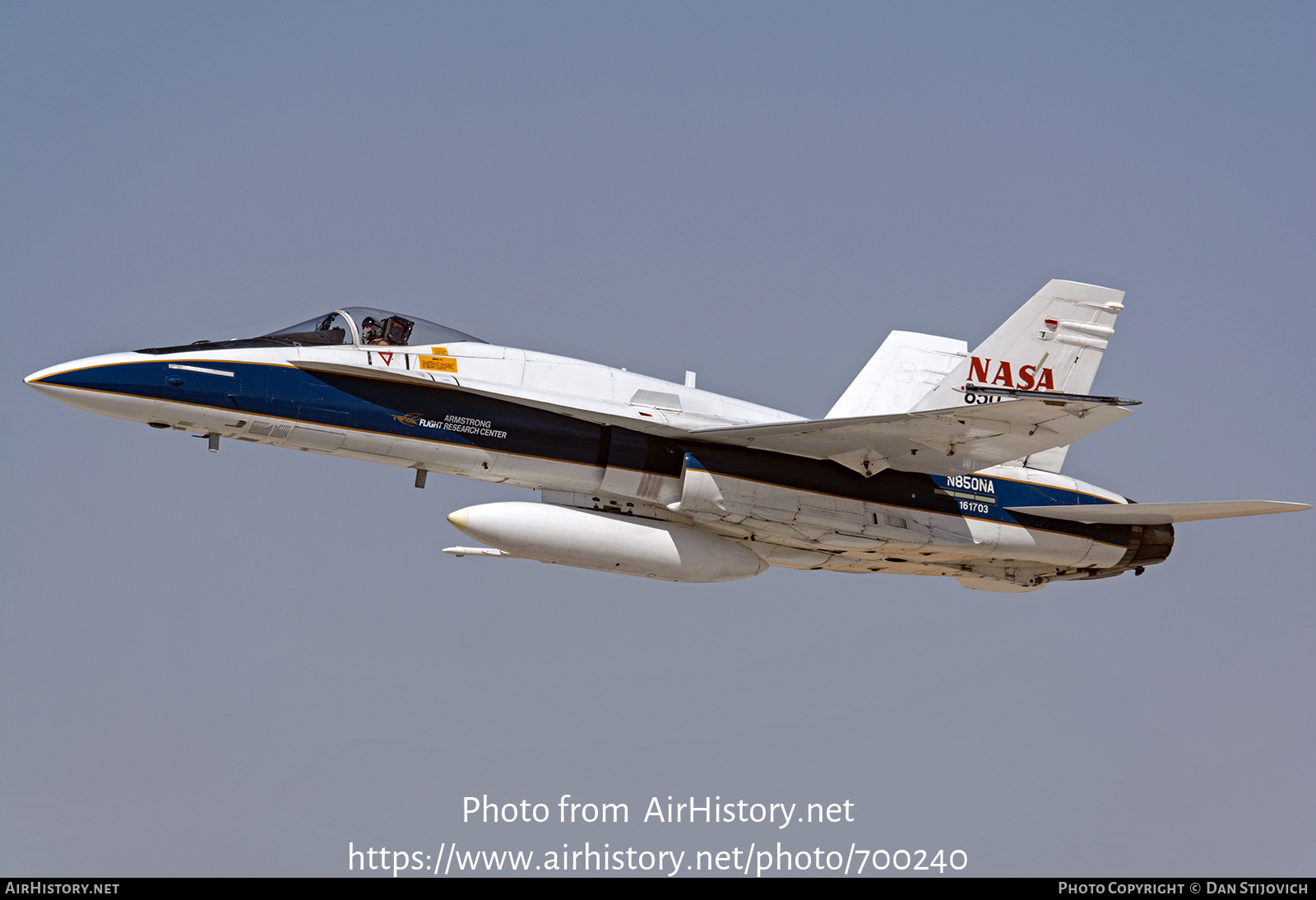 Aircraft Photo of N850NA / 161703 | McDonnell Douglas F/A-18A Hornet | NASA - National Aeronautics and Space Administration | AirHistory.net #700240