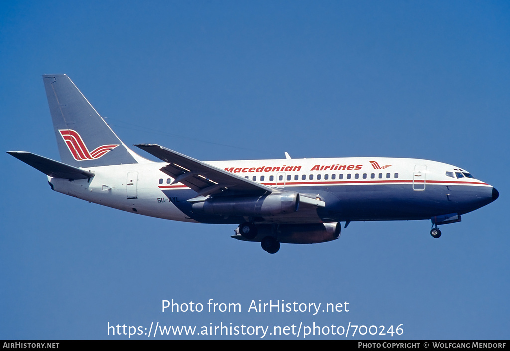 Aircraft Photo of SU-AYL | Boeing 737-266/Adv | MAT - Macedonian Airlines | AirHistory.net #700246