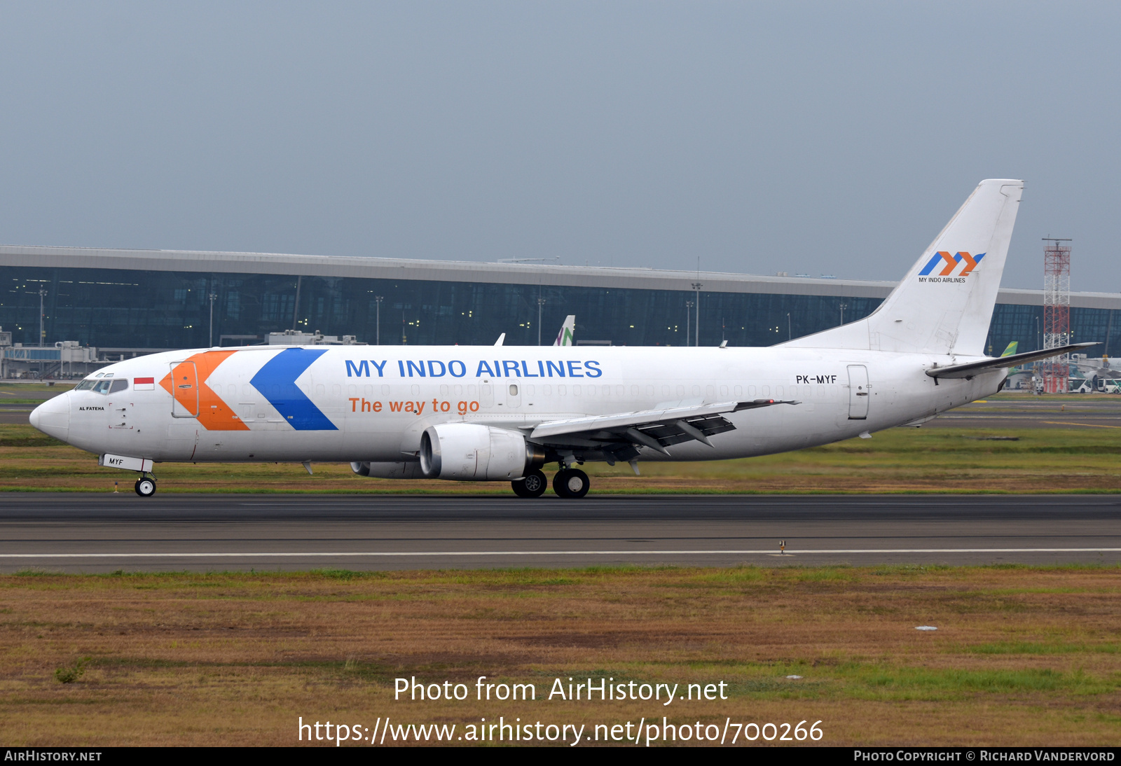 Aircraft Photo of PK-MYF | Boeing 737-46J(SF) | My Indo Airlines | AirHistory.net #700266