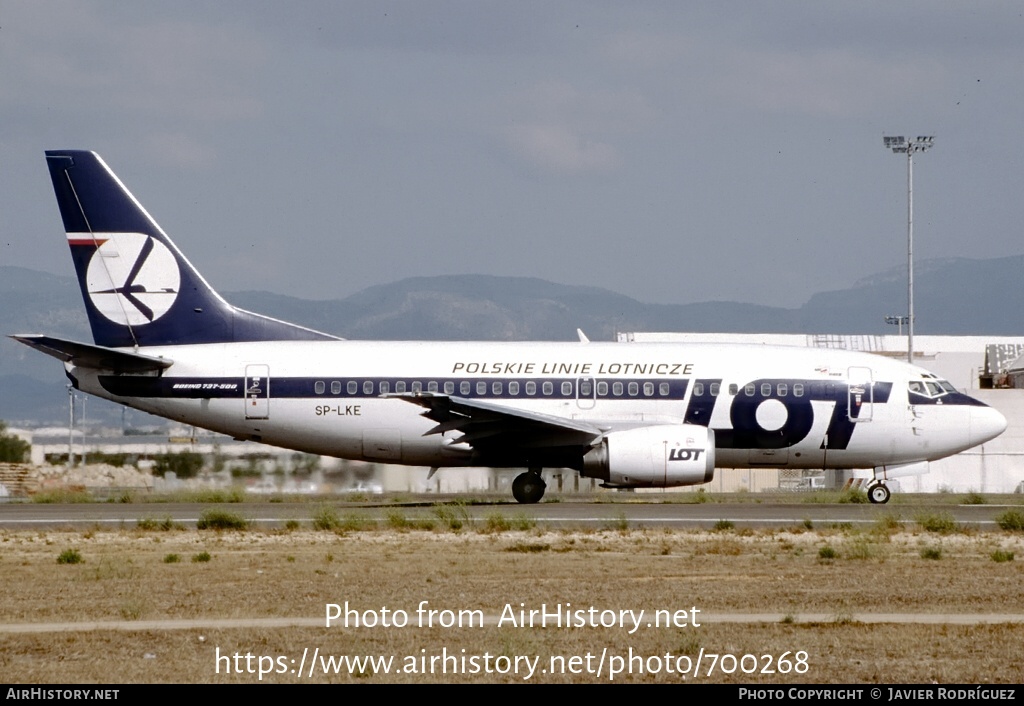 Aircraft Photo of SP-LKE | Boeing 737-55D | LOT Polish Airlines - Polskie Linie Lotnicze | AirHistory.net #700268