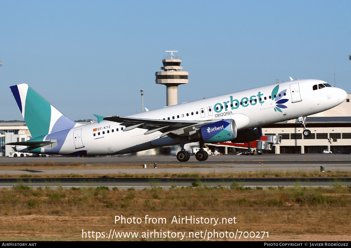 Aircraft Photo of EC-KYZ | Airbus A320-214 | Orbest Orizonia Airlines | AirHistory.net #700271