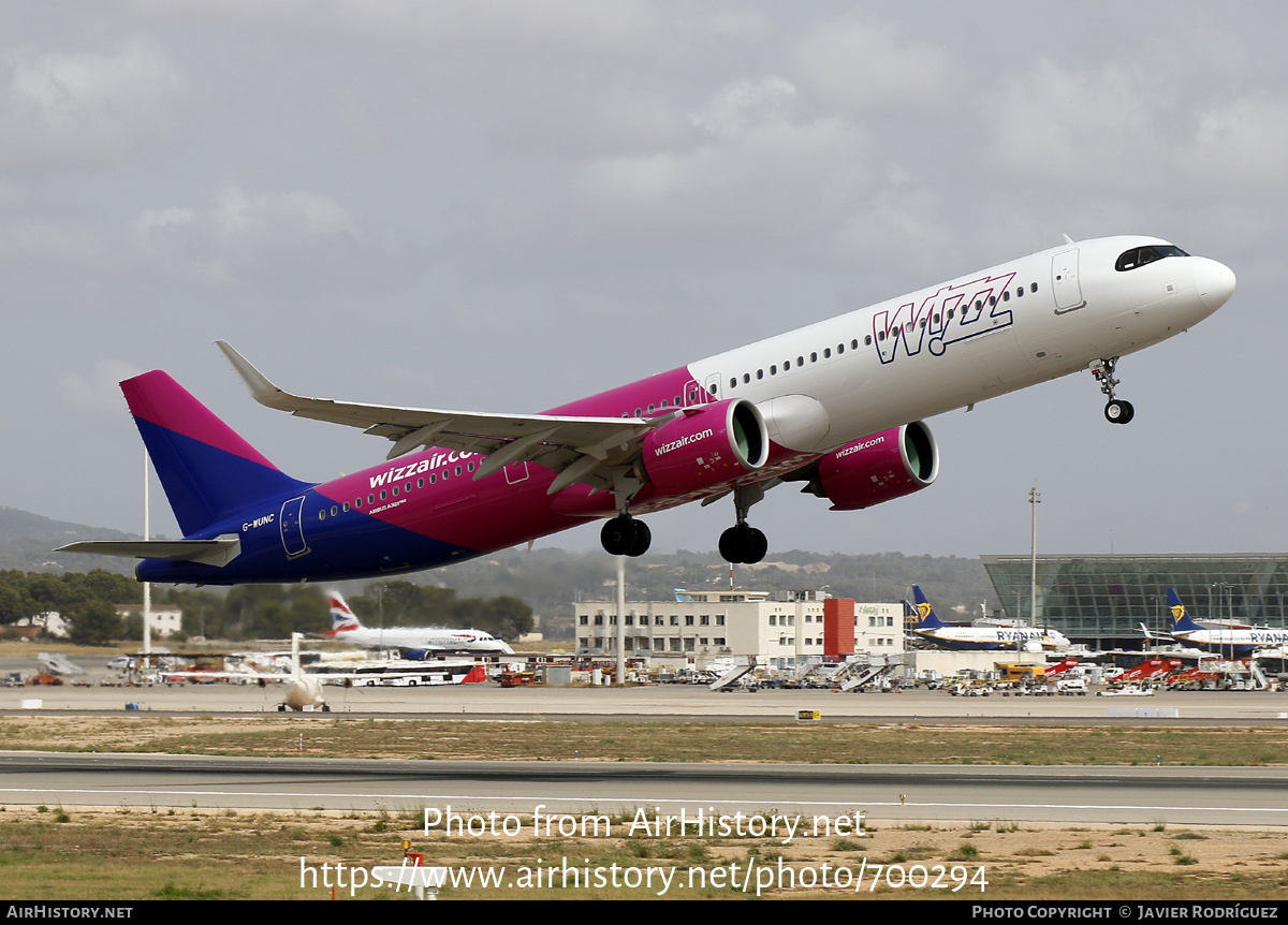 Aircraft Photo of G-WUNC | Airbus A321-271NX | Wizz Air | AirHistory.net #700294
