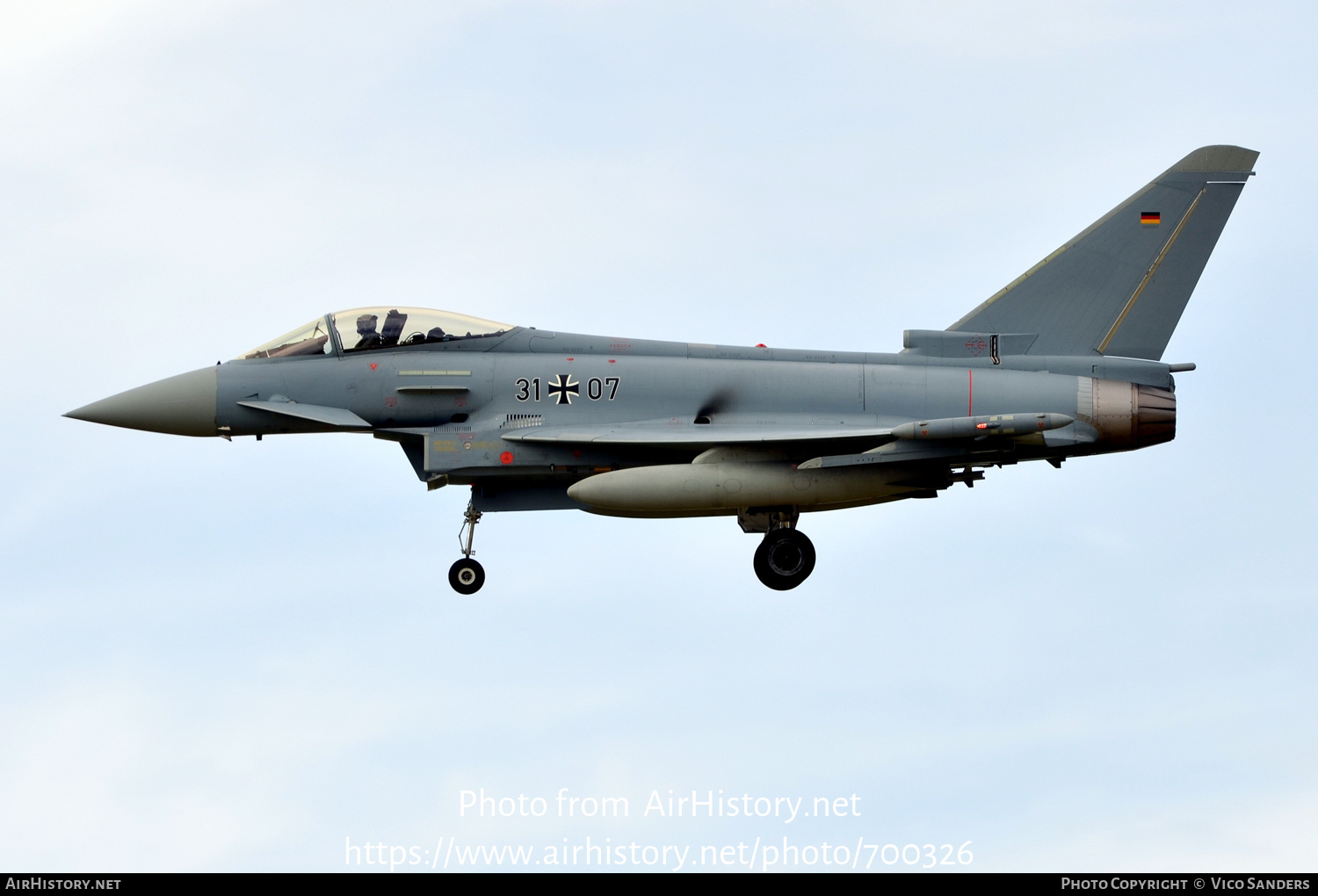 Aircraft Photo of 3107 | Eurofighter EF-2000 Typhoon S | Germany - Air Force | AirHistory.net #700326