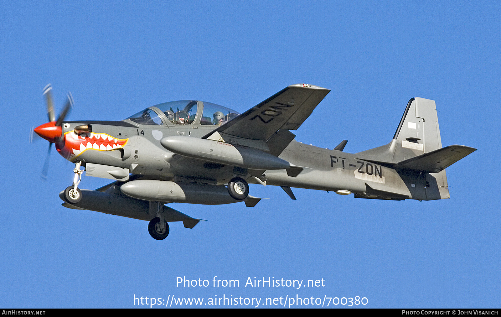 Aircraft Photo of TT-3114 / PT-ZON | Embraer EMB-314 Super Tucano | Indonesia - Air Force | AirHistory.net #700380