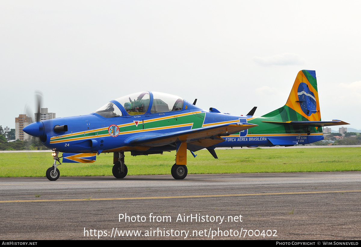 Aircraft Photo of 5724 | Embraer A-29A Super Tucano | Brazil - Air Force | AirHistory.net #700402