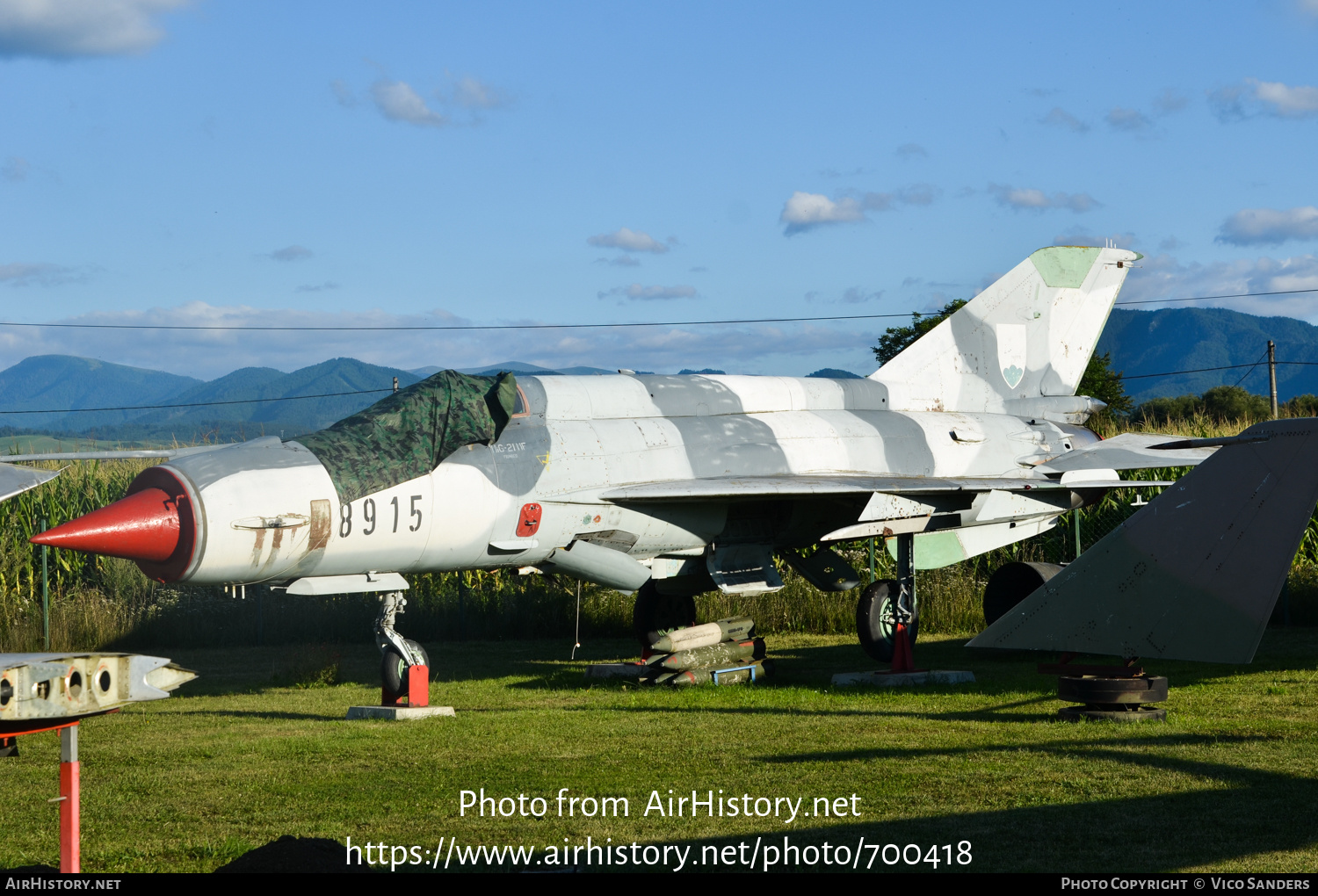 Aircraft Photo of 9815 / 8915 | Mikoyan-Gurevich MiG-21MF | Slovakia - Air Force | AirHistory.net #700418