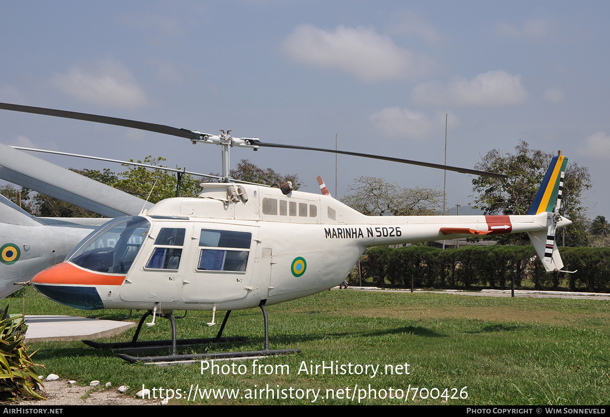 Aircraft Photo of N-5026 | Bell 206B-2 JetRanger II (IH-6A) | Brazil - Navy | AirHistory.net #700426