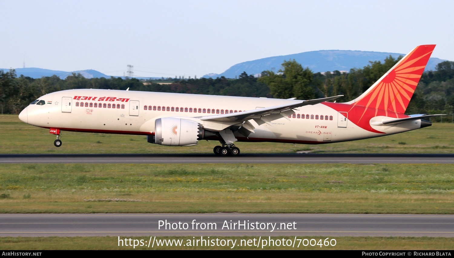 Aircraft Photo of VT-ANW | Boeing 787-8 Dreamliner | Air India | AirHistory.net #700460