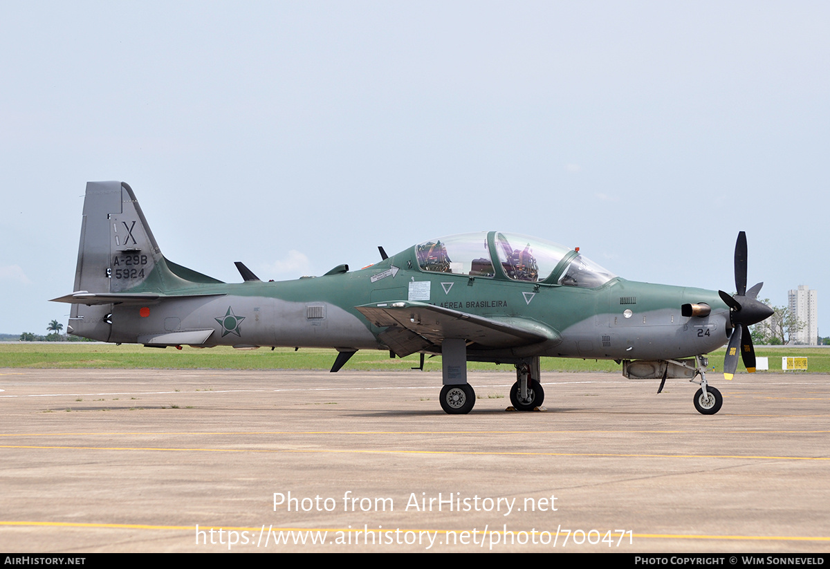 Aircraft Photo of 5924 | Embraer A-29B Super Tucano | Brazil - Air Force | AirHistory.net #700471