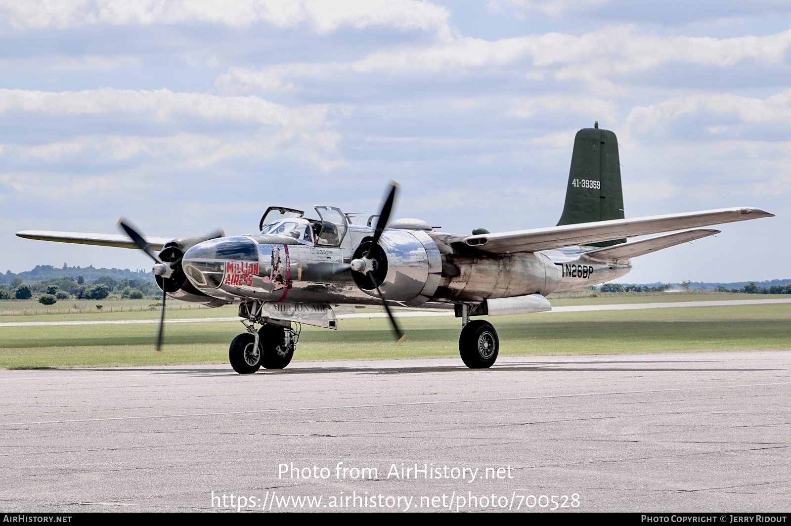 Aircraft Photo of N26BP / NL26BP / 41-39359 | Douglas B-26C Invader | Million Air | USA - Air Force | AirHistory.net #700528