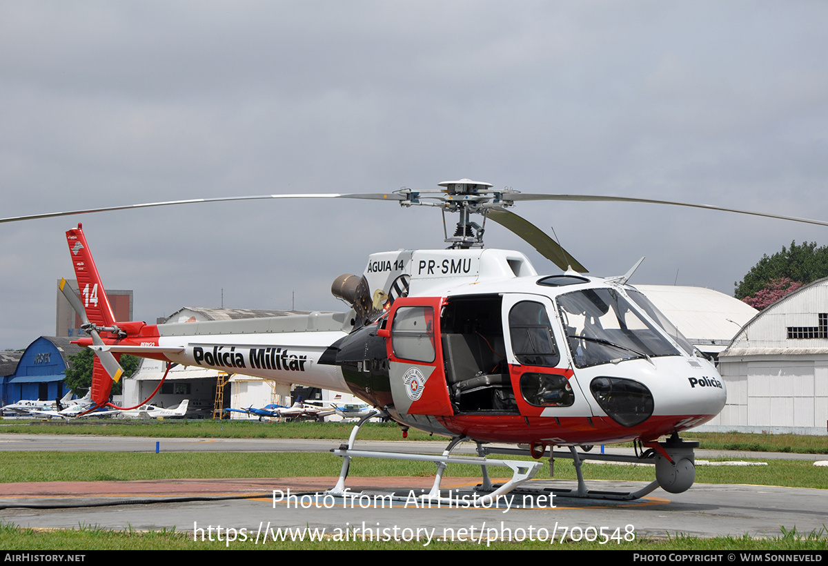 Aircraft Photo of PR-SMU | Helibras AS-350B-2 Esquilo | Polícia Militar | AirHistory.net #700548