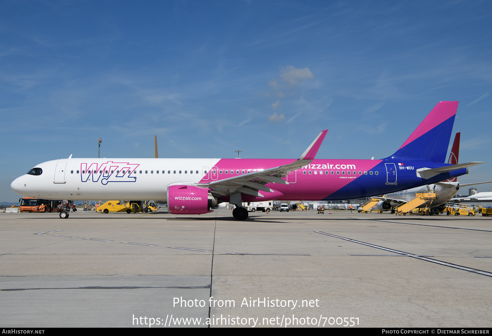 Aircraft Photo of 9H-WDU | Airbus A321-271NX | Wizz Air | AirHistory.net #700551
