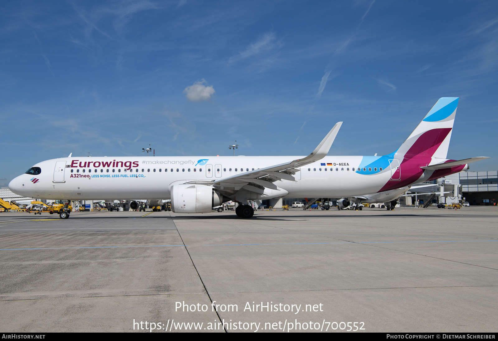 Aircraft Photo of D-AEEA | Airbus A321-271NX | Eurowings | AirHistory.net #700552