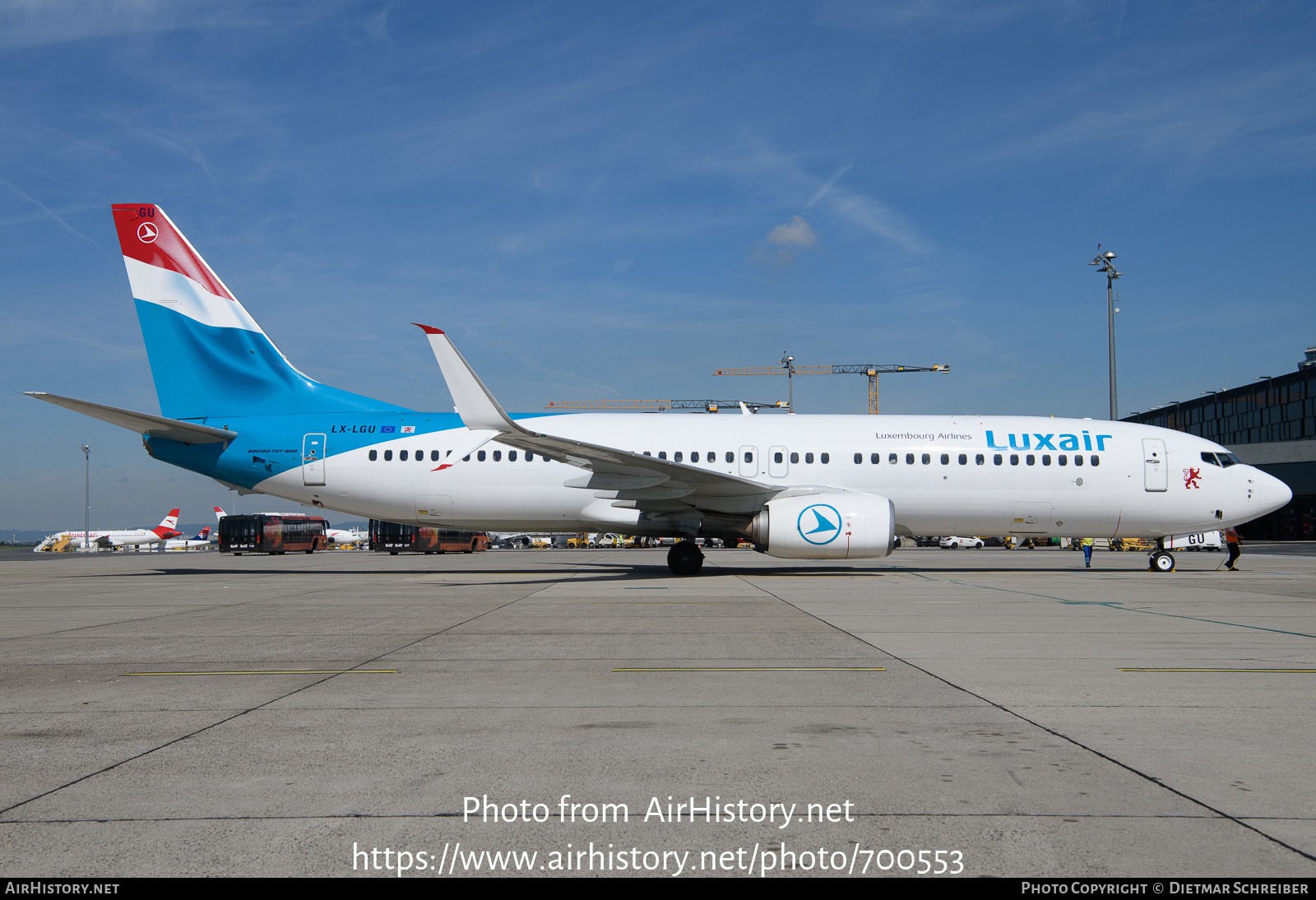 Aircraft Photo of LX-LGU | Boeing 737-8C9 | Luxair | AirHistory.net #700553