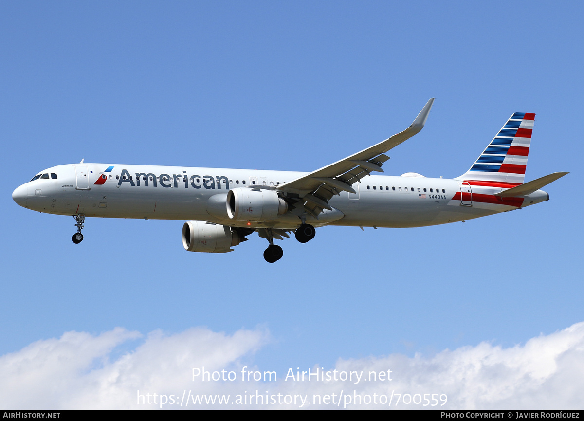 Aircraft Photo of N443AA | Airbus A321-253NX | American Airlines | AirHistory.net #700559