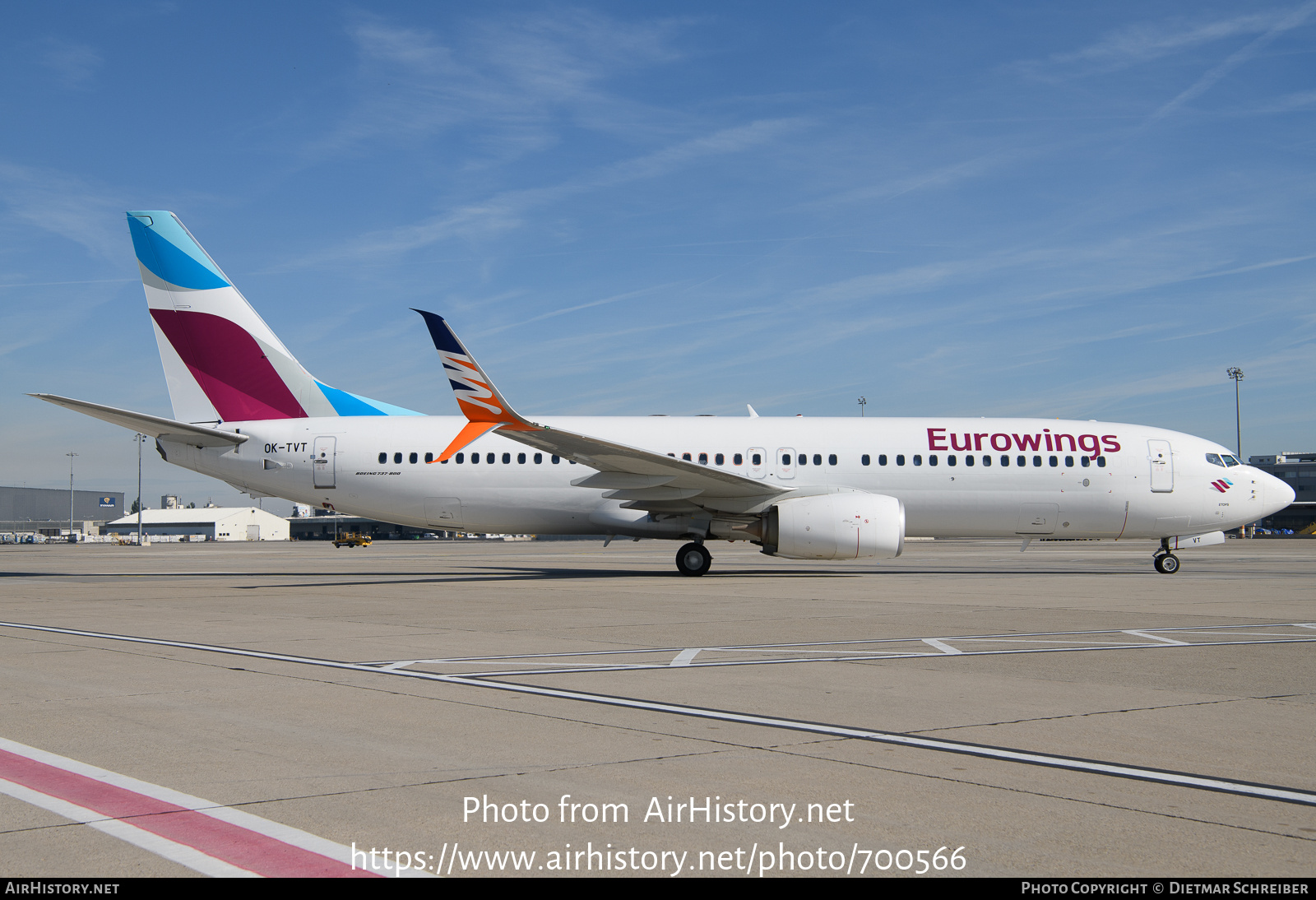 Aircraft Photo of OK-TVT | Boeing 737-86N | Eurowings | AirHistory.net #700566