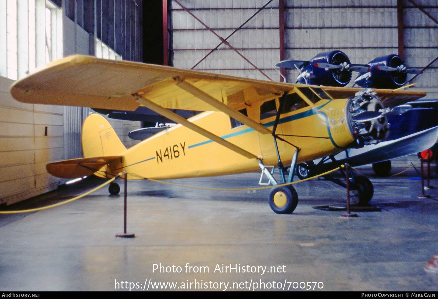 Aircraft Photo of N416Y | Stinson SM-8A | AirHistory.net #700570