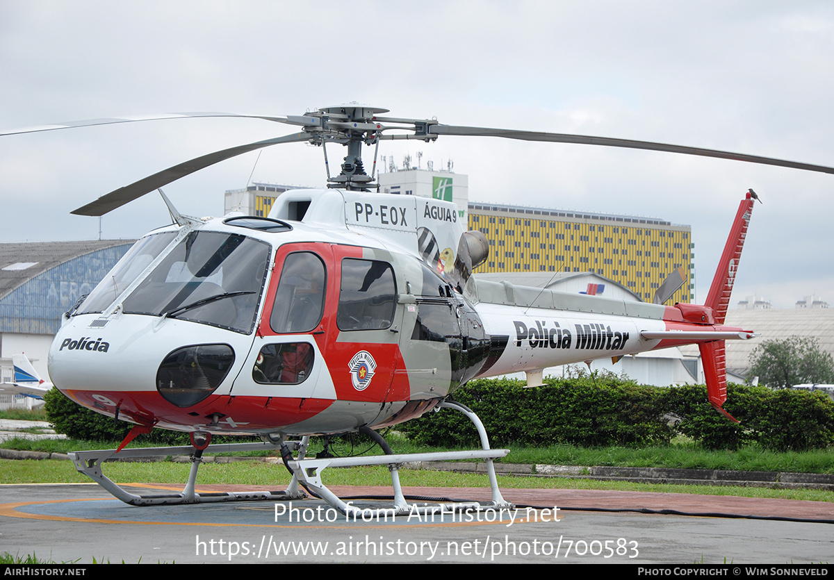 Aircraft Photo of PP-EOX | Helibras AS-350B-2 Esquilo | Polícia Militar | AirHistory.net #700583