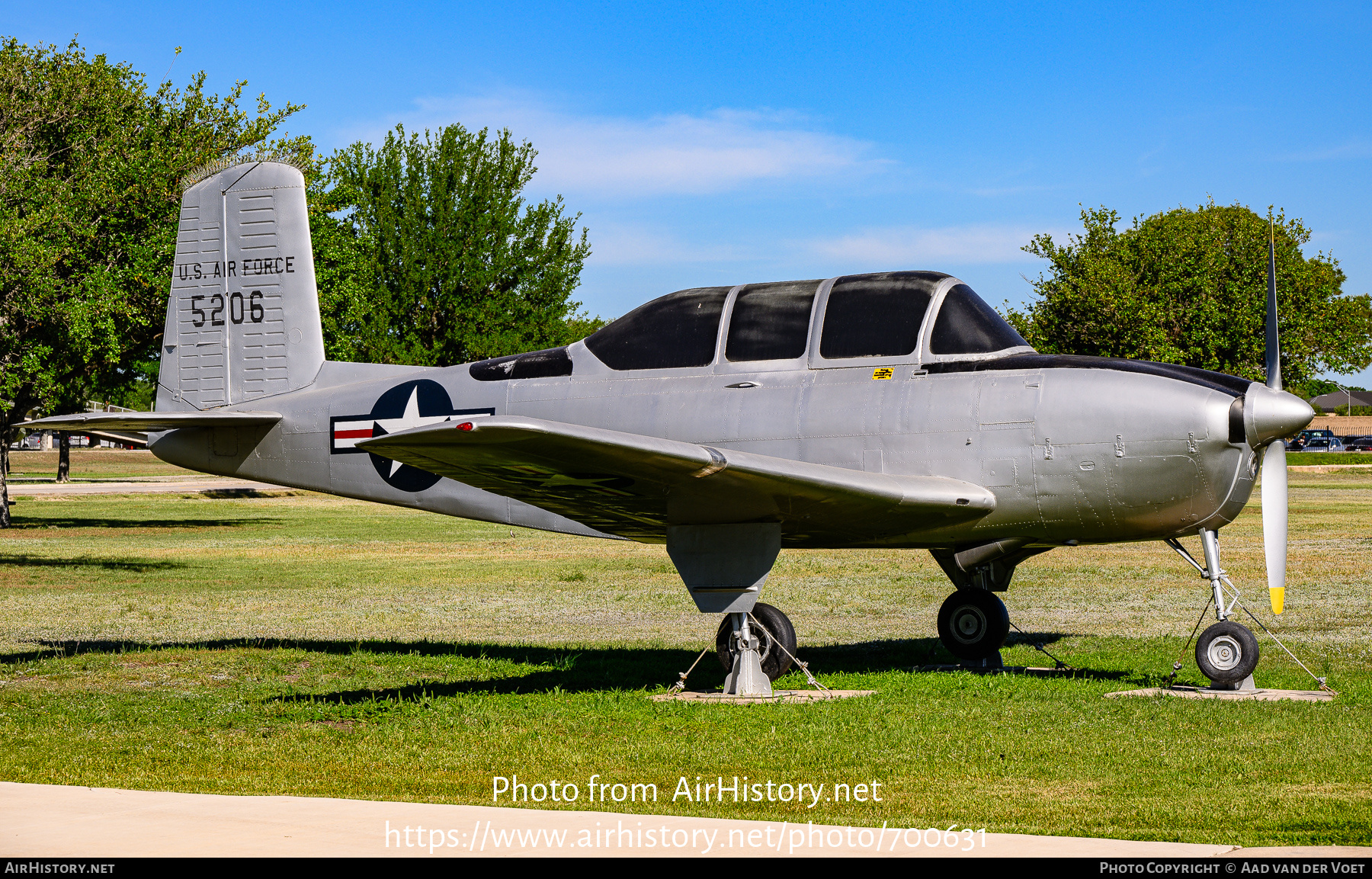 Aircraft Photo of 55-206 / 5206 | Beech T-34A Mentor | USA - Air Force | AirHistory.net #700631