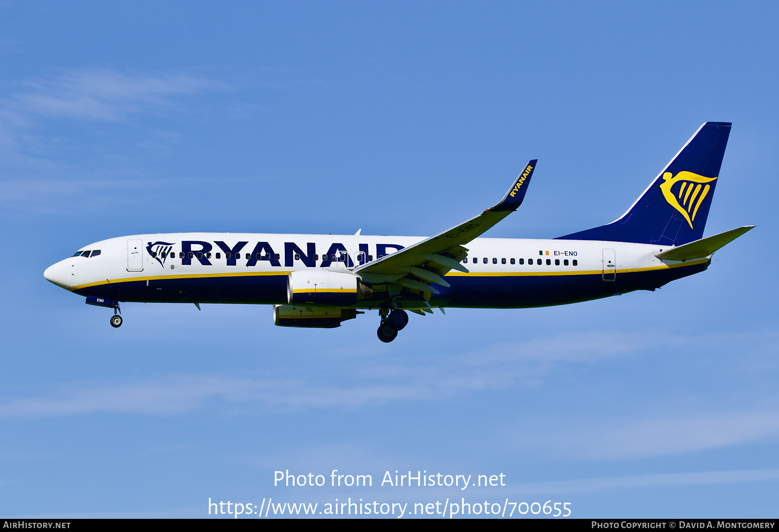 Aircraft Photo of EI-ENO | Boeing 737-8AS | Ryanair | AirHistory.net #700655