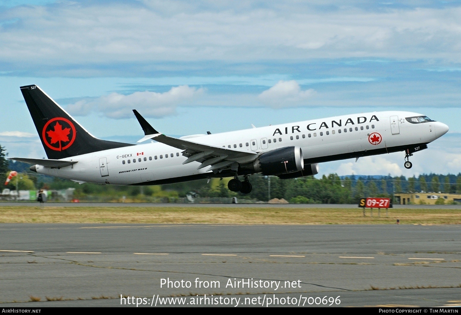 Aircraft Photo of C-GEKX | Boeing 737-8 Max 8 | Air Canada | AirHistory.net #700696