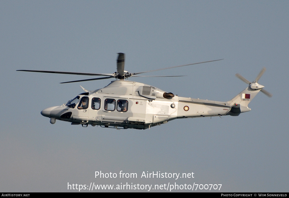 Aircraft Photo of QA73 | AgustaWestland AW-139 | Qatar - Air Force | AirHistory.net #700707