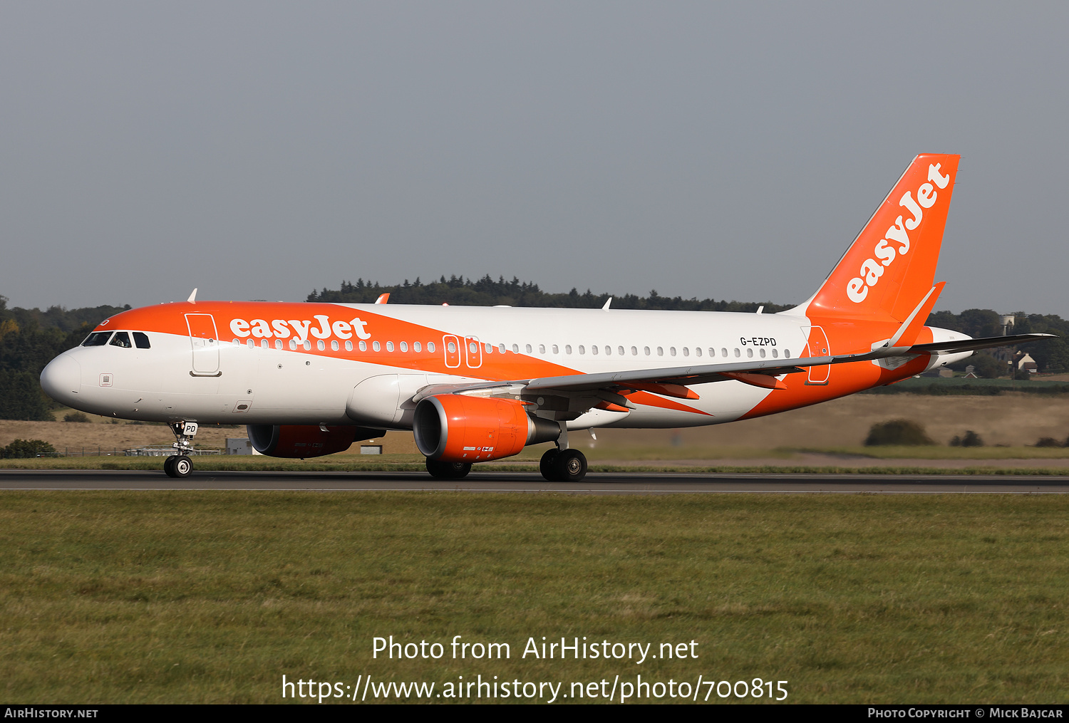 Aircraft Photo of G-EZPD | Airbus A320-214 | EasyJet | AirHistory.net #700815